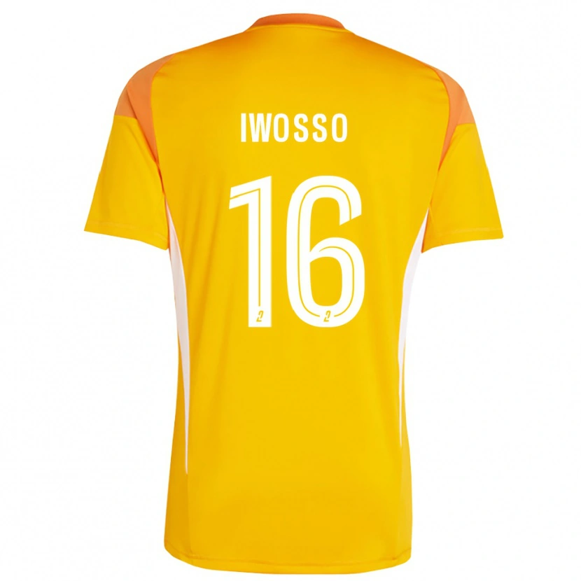 Danxen Women Mathis Iwosso #16 Orange Red Goalkeeper Jersey 2025/26 T-Shirt