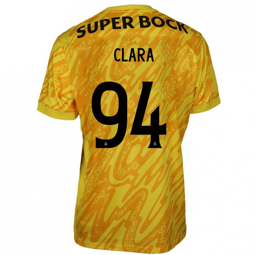 Danxen Women Diogo Clara #94 Yellow Orange Goalkeeper Jersey 2025/26 T-Shirt