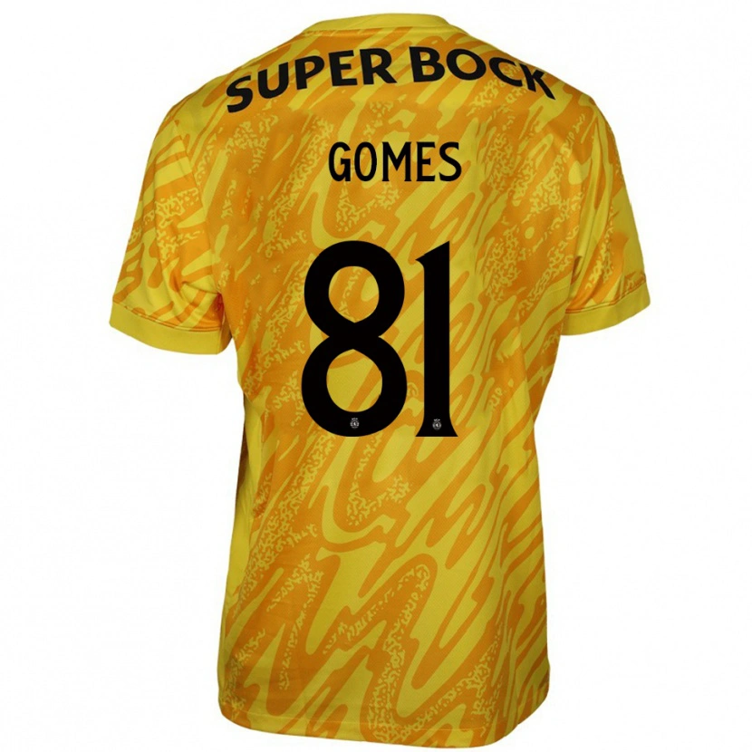 Danxen Women Salvador Gomes #81 Yellow Orange Goalkeeper Jersey 2025/26 T-Shirt