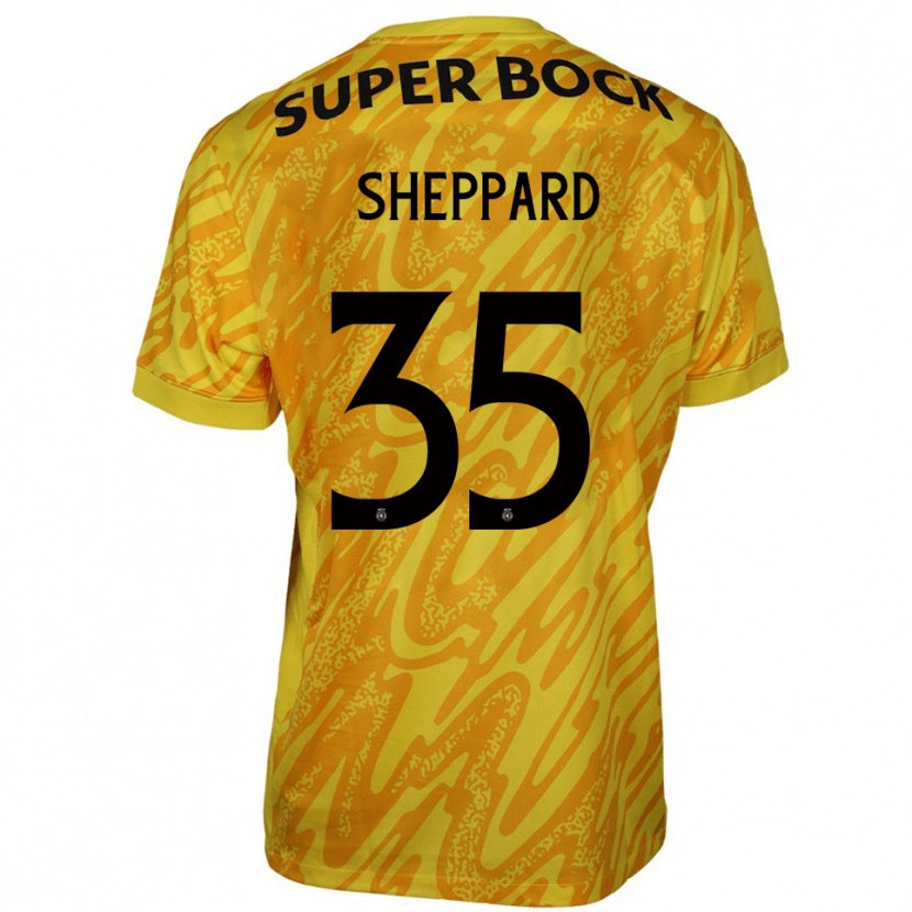 Danxen Women Catriona Sheppard #35 Yellow Orange Goalkeeper Jersey 2025/26 T-Shirt