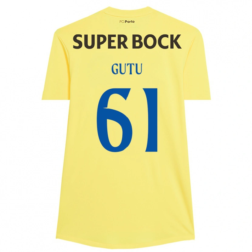 Danxen Women Denis Gutu #61 Light Yellow Black Goalkeeper Jersey 2025/26 T-Shirt