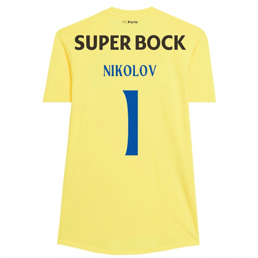 Danxen Women Antoni Nikolov #1 Light Yellow Black Goalkeeper Jersey 2025/26 T-Shirt