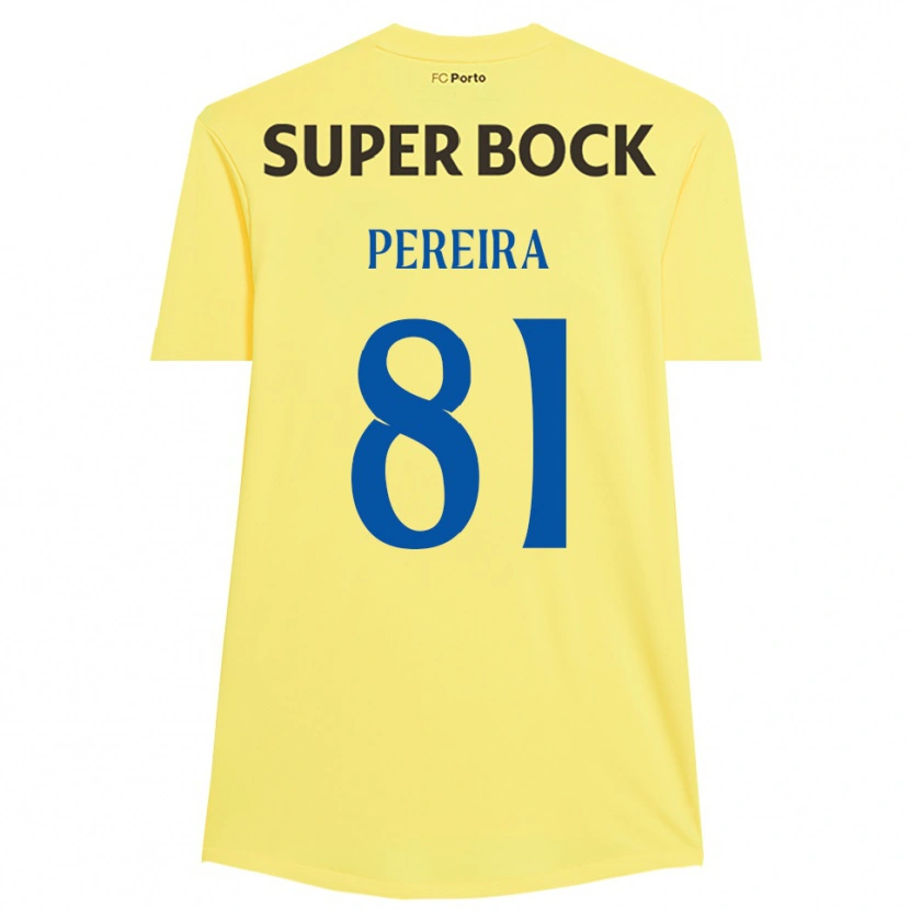 Danxen Women Martim Pereira #81 Light Yellow Black Goalkeeper Jersey 2025/26 T-Shirt