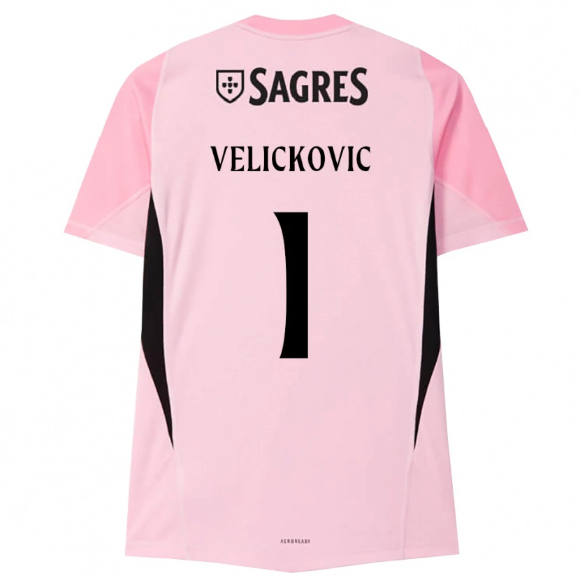 Danxen Women Luka Veličković #1 Pink Black Goalkeeper Jersey 2025/26 T-Shirt