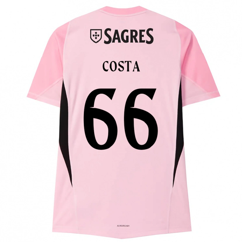 Danxen Women Rute Costa #66 Pink Black Goalkeeper Jersey 2025/26 T-Shirt