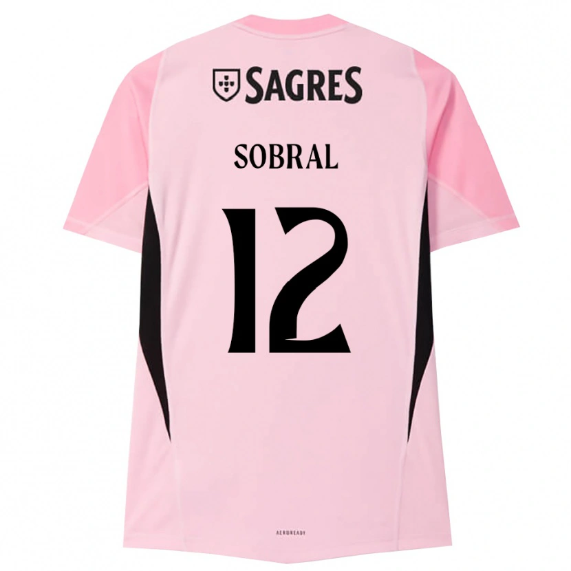 Danxen Women Gonçalo Sobral #12 Pink Black Goalkeeper Jersey 2025/26 T-Shirt
