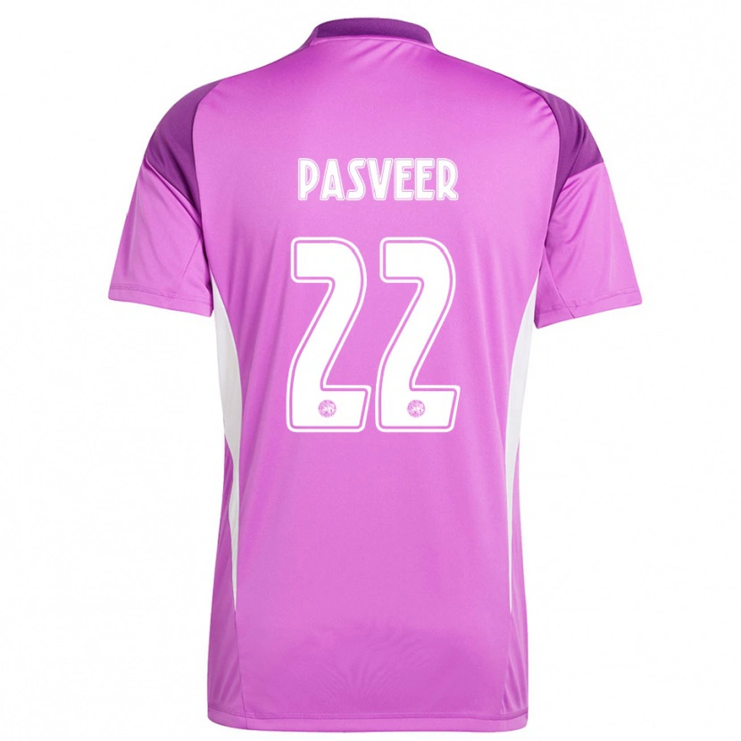 Danxen Women Remko Pasveer #22 Light Purple White Goalkeeper Jersey 2025/26 T-Shirt
