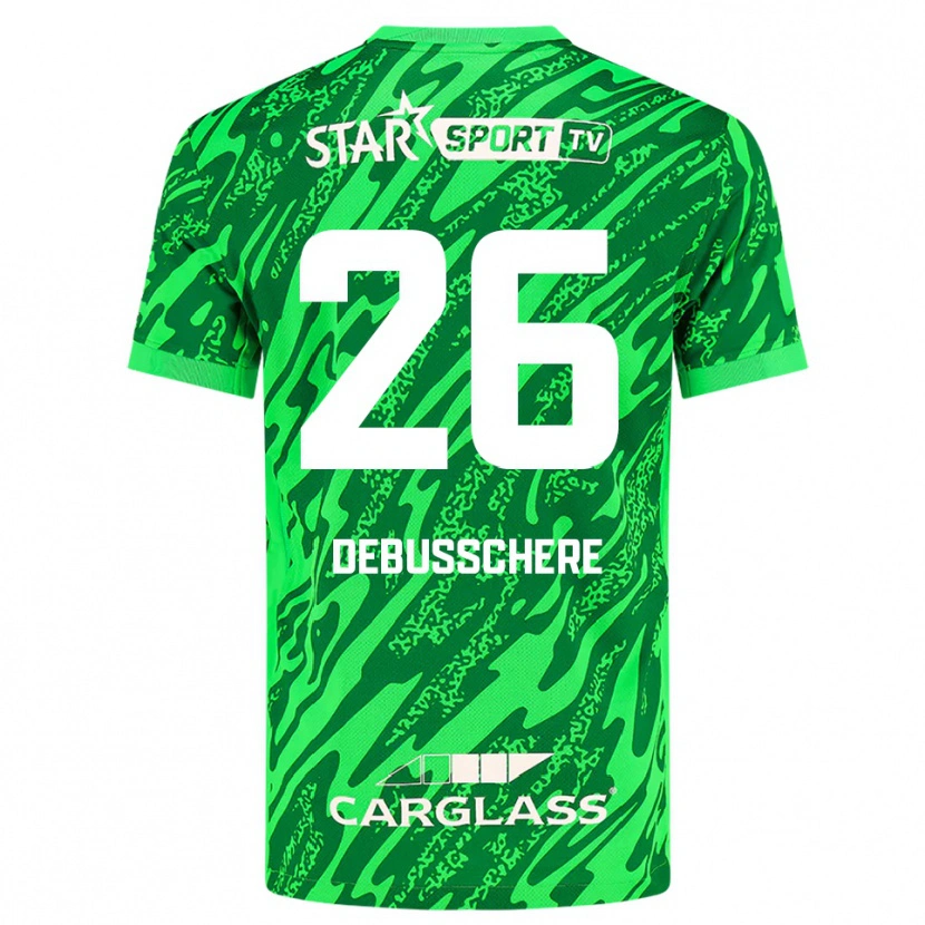Danxen Women Vic Debusschere #26 Deep Green White Goalkeeper Jersey 2025/26 T-Shirt