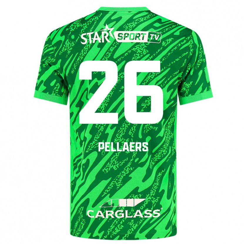 Danxen Women Amanuel Pellaers #26 Deep Green White Goalkeeper Jersey 2025/26 T-Shirt