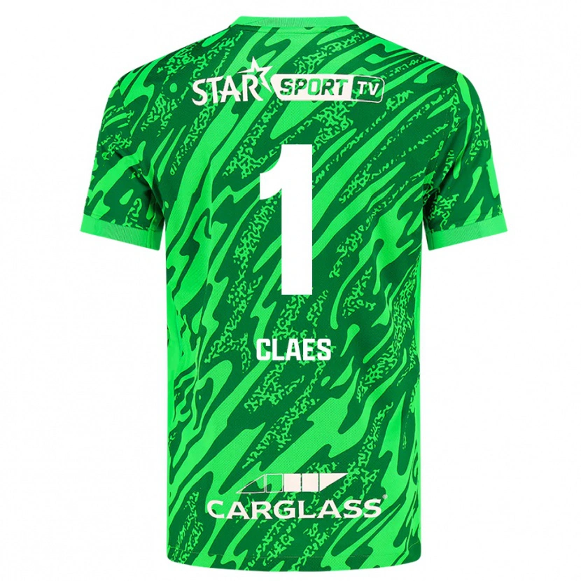 Danxen Women Mirthe Claes #1 Deep Green White Goalkeeper Jersey 2025/26 T-Shirt