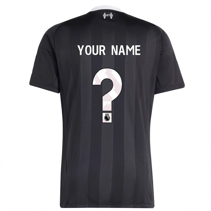 Danxen Women Liverpool FC Black White Goalkeeper Jersey 2025/26 T-Shirt