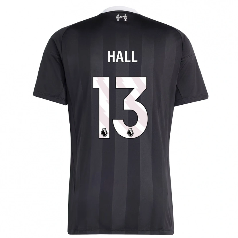 Danxen Women Bailey Hall #13 Black White Goalkeeper Jersey 2025/26 T-Shirt