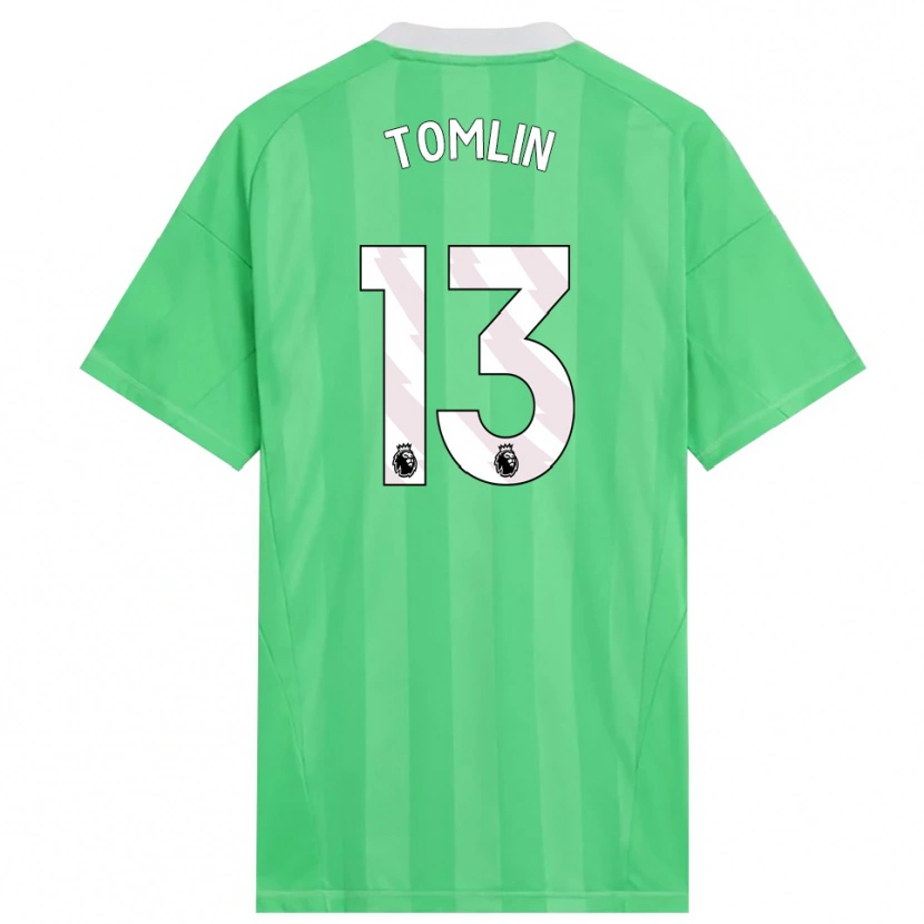 Danxen Women Jack Tomlin #13 Light Green White Goalkeeper Jersey 2025/26 T-Shirt