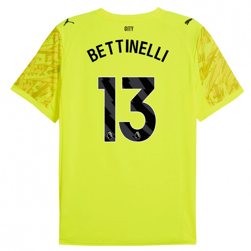 Danxen Women Marcus Bettinelli #13 Yellow Orange Black Goalkeeper Jersey 2025/26 T-Shirt