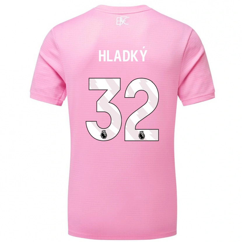 Danxen Women Vaclav Hladky #32 Pink White Goalkeeper Jersey 2025/26 T-Shirt