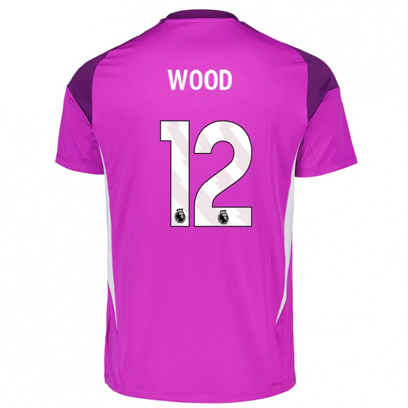Danxen Women Oliver Wood #12 Purple White Goalkeeper Jersey 2025/26 T-Shirt