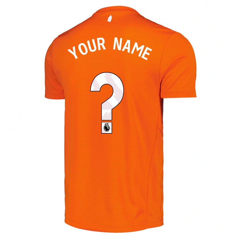 Danxen Women Everton FC Orange Black Goalkeeper Jersey 2025/26 T-Shirt