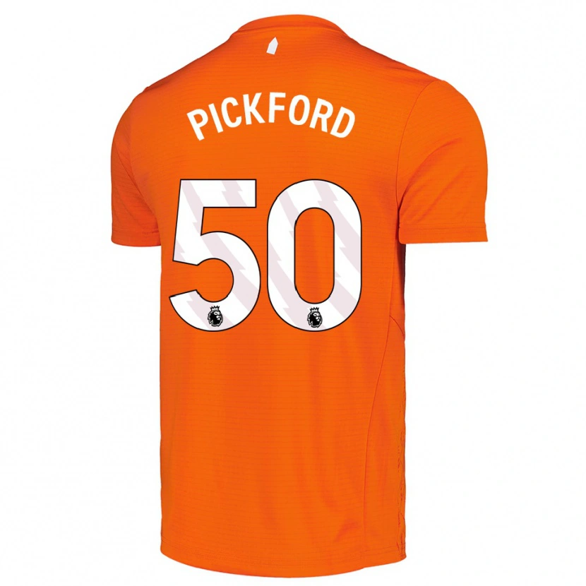 Danxen Women George Pickford #50 Orange Black Goalkeeper Jersey 2025/26 T-Shirt