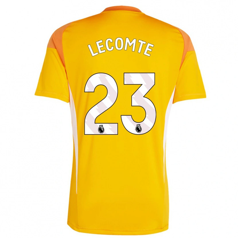 Danxen Women Benjamin Lecomte #23 Orange White Goalkeeper Jersey 2025/26 T-Shirt