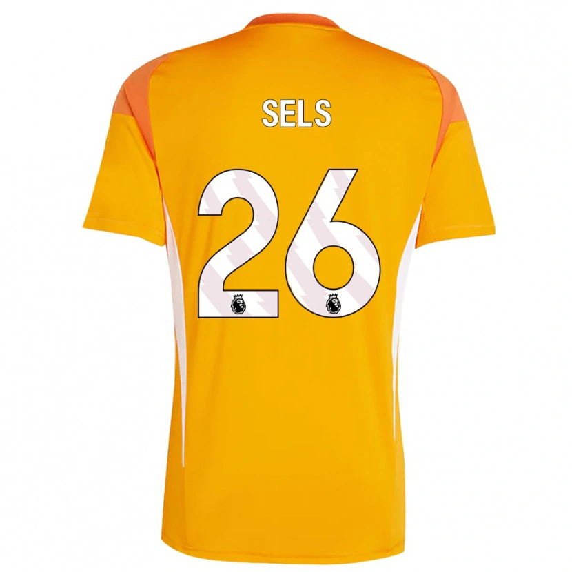 Danxen Women Matz Sels #26 Orange White Goalkeeper Jersey 2025/26 T-Shirt