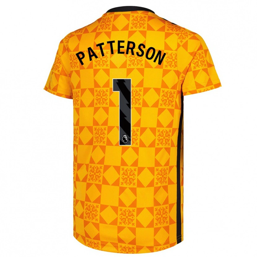 Danxen Women Anthony Patterson #1 Yellow Black Goalkeeper Jersey 2025/26 T-Shirt