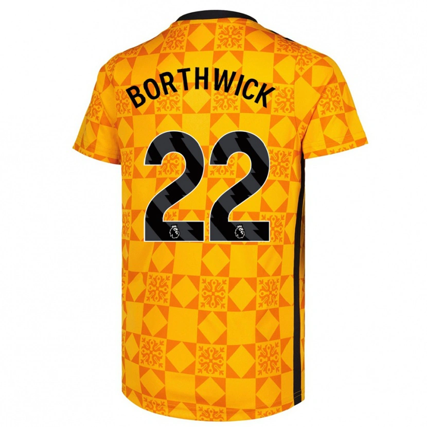 Danxen Women Megan Borthwick #22 Yellow Black Goalkeeper Jersey 2025/26 T-Shirt