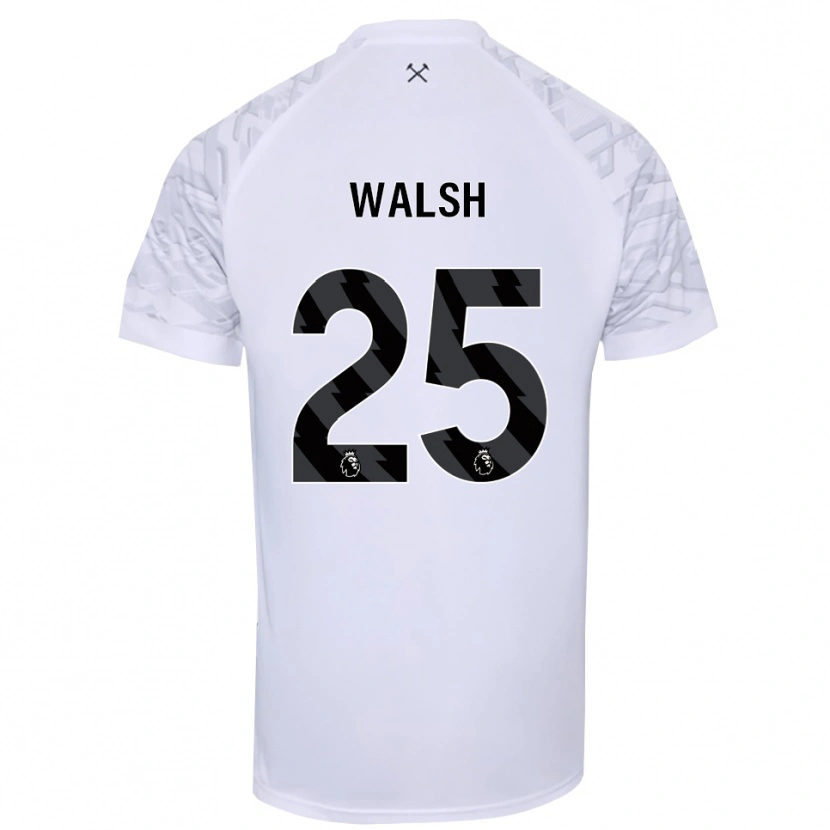 Danxen Women Megan Walsh #25 White Black Goalkeeper Jersey 2025/26 T-Shirt