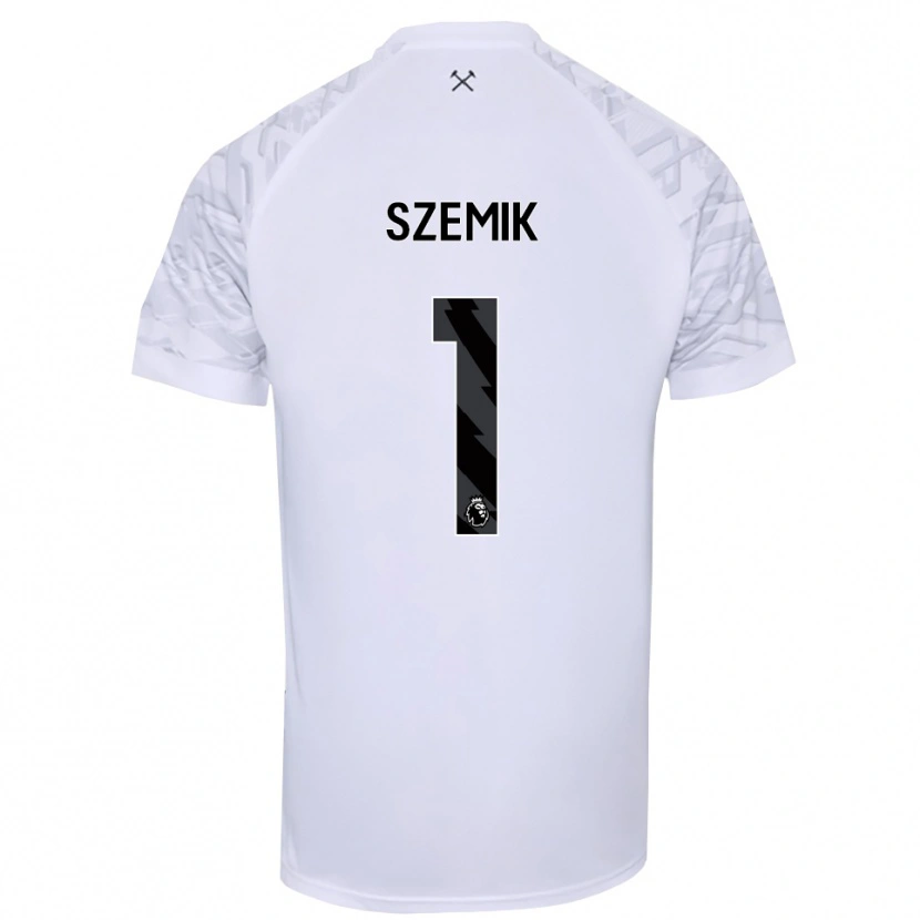 Danxen Women Kinga Szemik #1 White Black Goalkeeper Jersey 2025/26 T-Shirt
