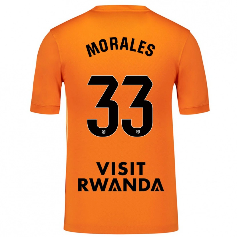 Danxen Women Luismi Morales #33 Orange Black Goalkeeper Jersey 2025/26 T-Shirt