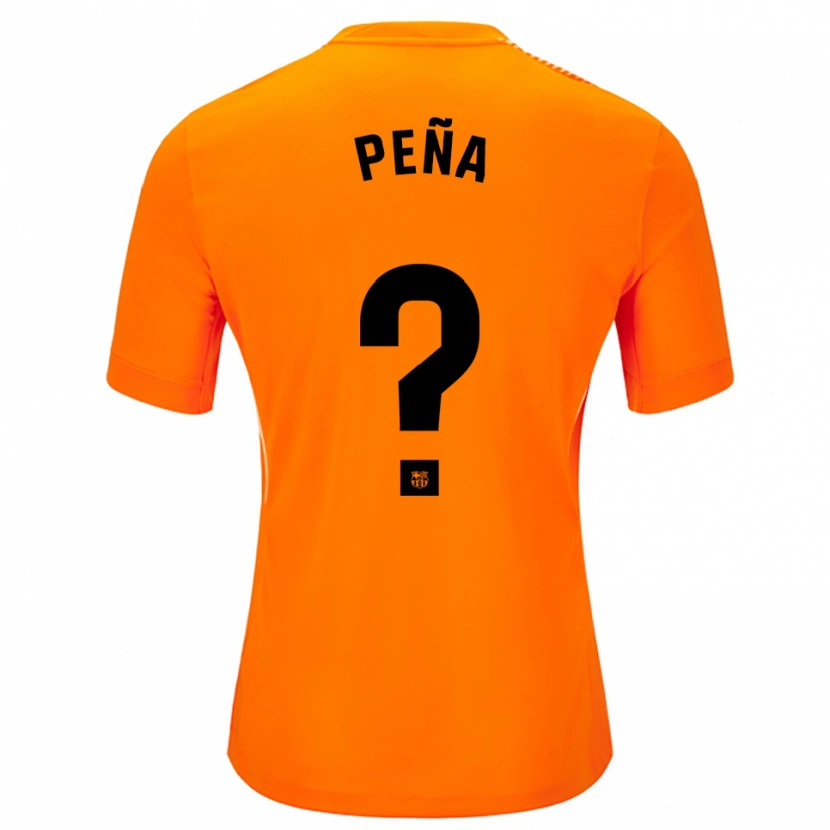 Danxen Women Pablo Peña #0 Orange Black Goalkeeper Jersey 2025/26 T-Shirt