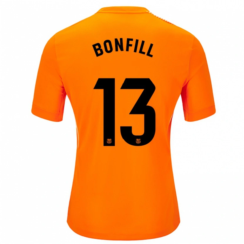 Danxen Women Max Bonfill #13 Orange Black Goalkeeper Jersey 2025/26 T-Shirt