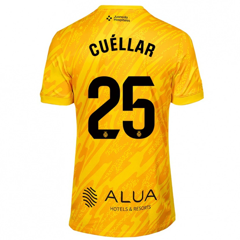 Danxen Women Iván Cuéllar #25 Orange Black Goalkeeper Jersey 2025/26 T-Shirt