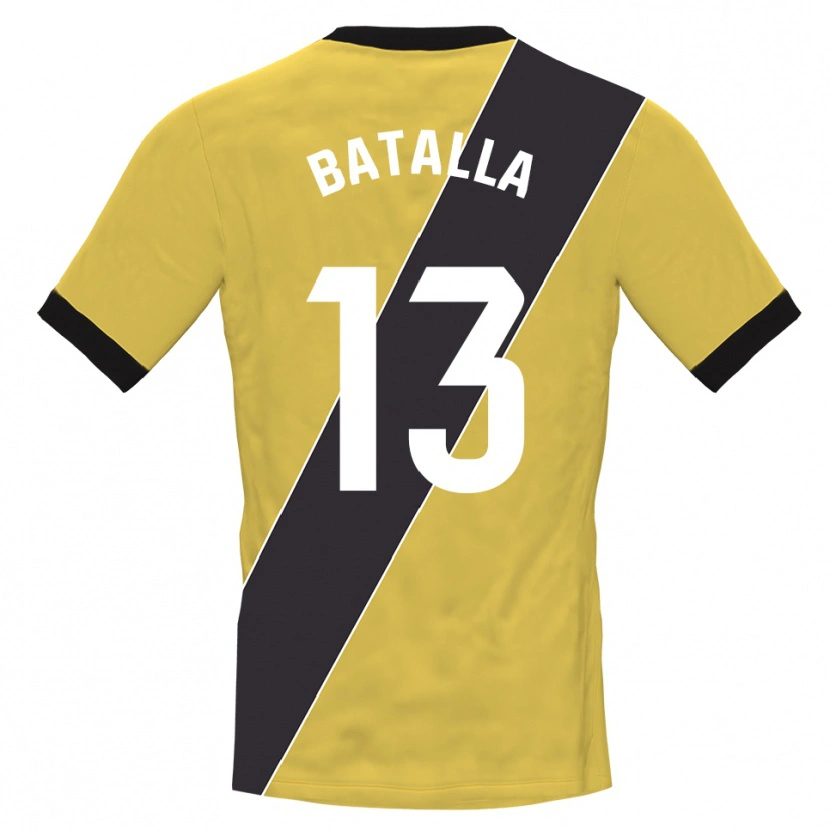 Danxen Women Augusto Batalla #13 Yellow Black Goalkeeper Jersey 2025/26 T-Shirt