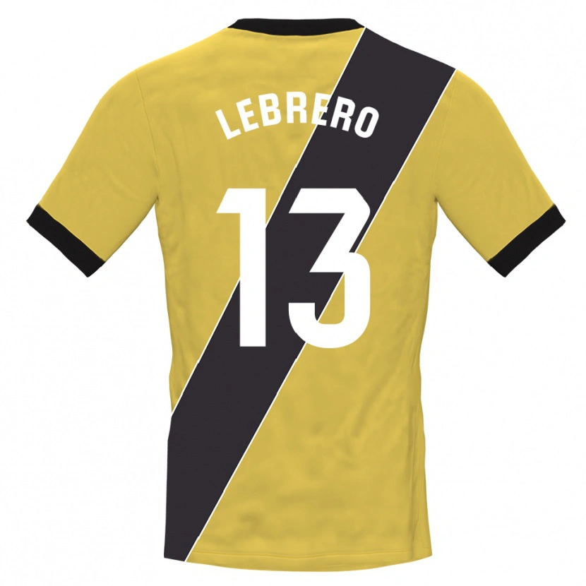 Danxen Women Lucia Lebrero Rodríguez #13 Yellow Black Goalkeeper Jersey 2025/26 T-Shirt