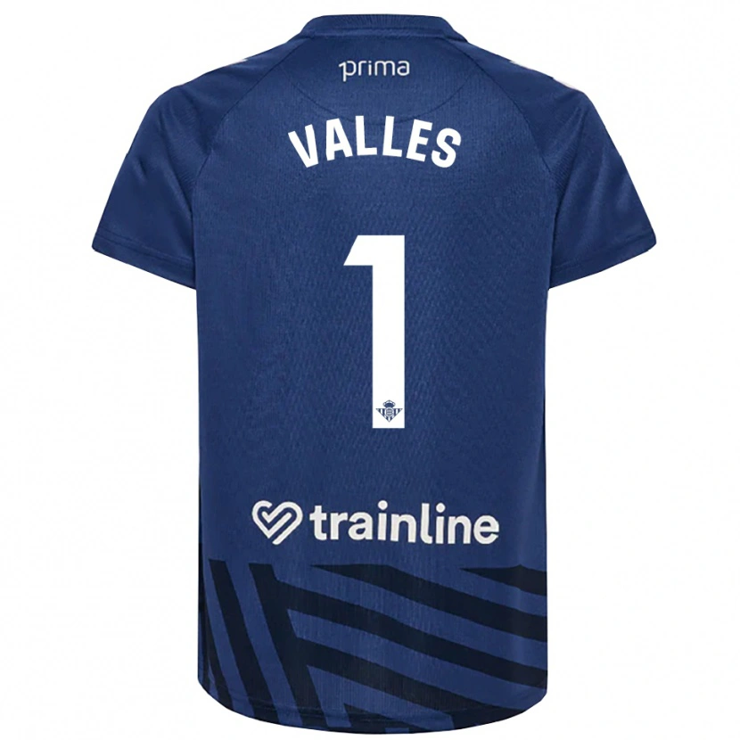 Danxen Women Álvaro Valles #1 Royal Blue White Goalkeeper Jersey 2025/26 T-Shirt