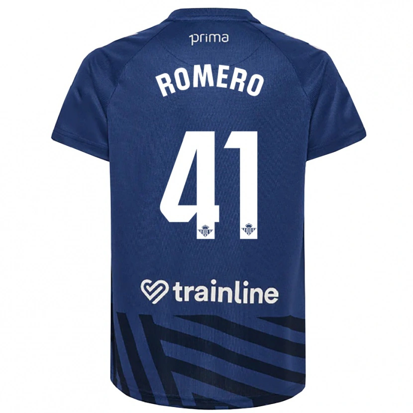 Danxen Women José Romero #41 Royal Blue White Goalkeeper Jersey 2025/26 T-Shirt