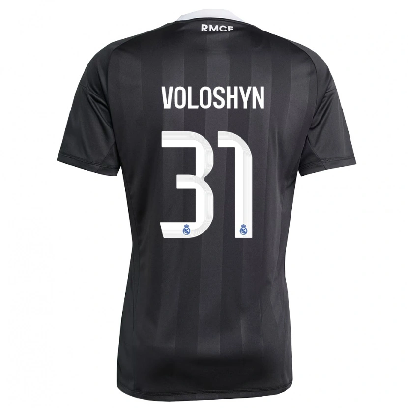 Danxen Women Ilya Voloshyn #31 Black White Goalkeeper Jersey 2025/26 T-Shirt