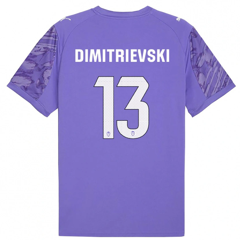 Danxen Women Stole Dimitrievski #13 Lilac White Goalkeeper Jersey 2025/26 T-Shirt