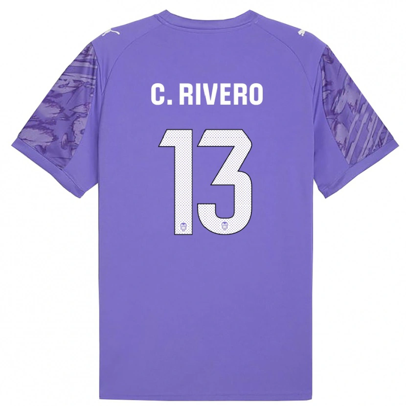 Danxen Women Cristian Rivero #13 Lilac White Goalkeeper Jersey 2025/26 T-Shirt