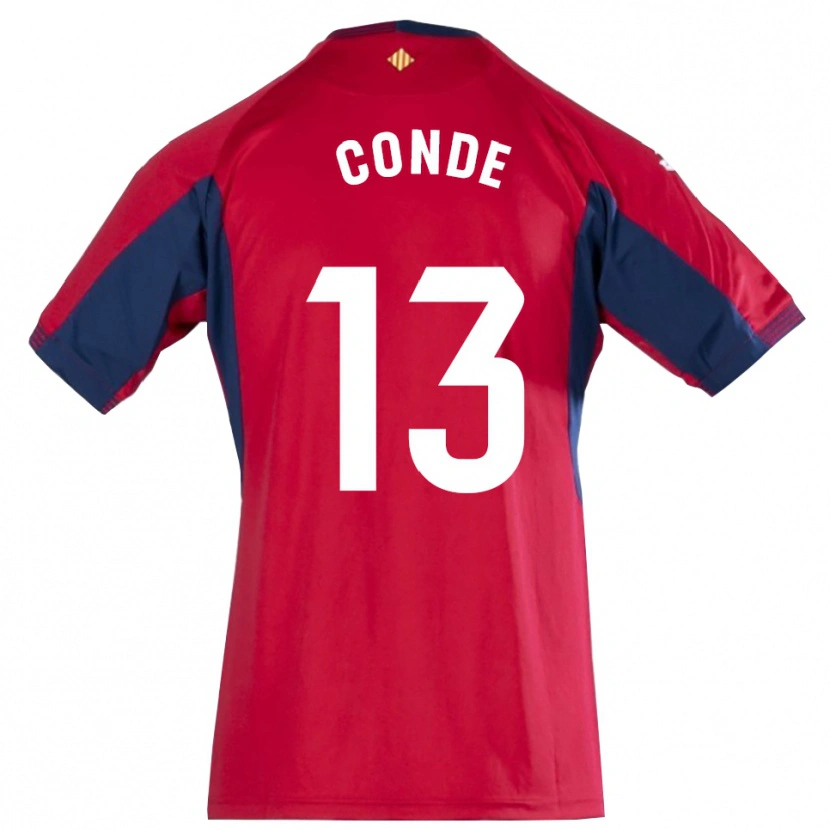 Danxen Women Diego Conde #13 Royal Blue Red Goalkeeper Jersey 2025/26 T-Shirt