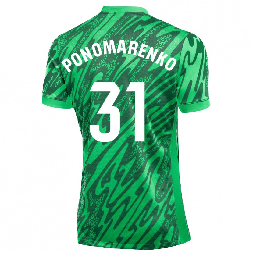Danxen Women Borys Ponomarenko #31 Dark Green White Goalkeeper Jersey 2025/26 T-Shirt