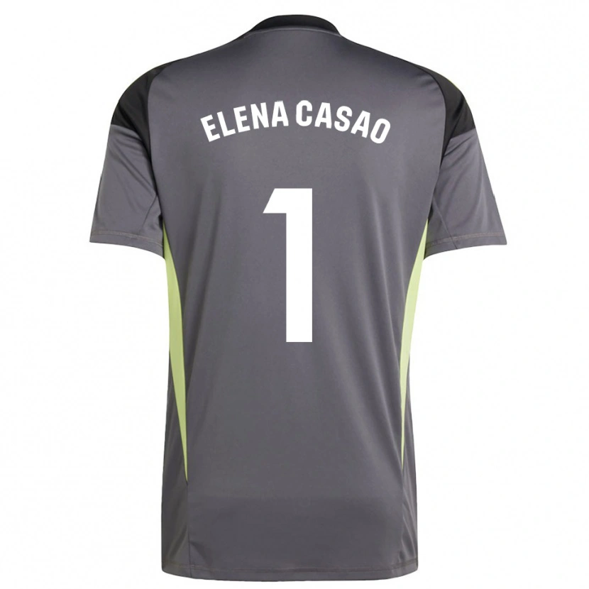 Danxen Women Elena Casao López #1 Dark Gray Black Goalkeeper Jersey 2025/26 T-Shirt