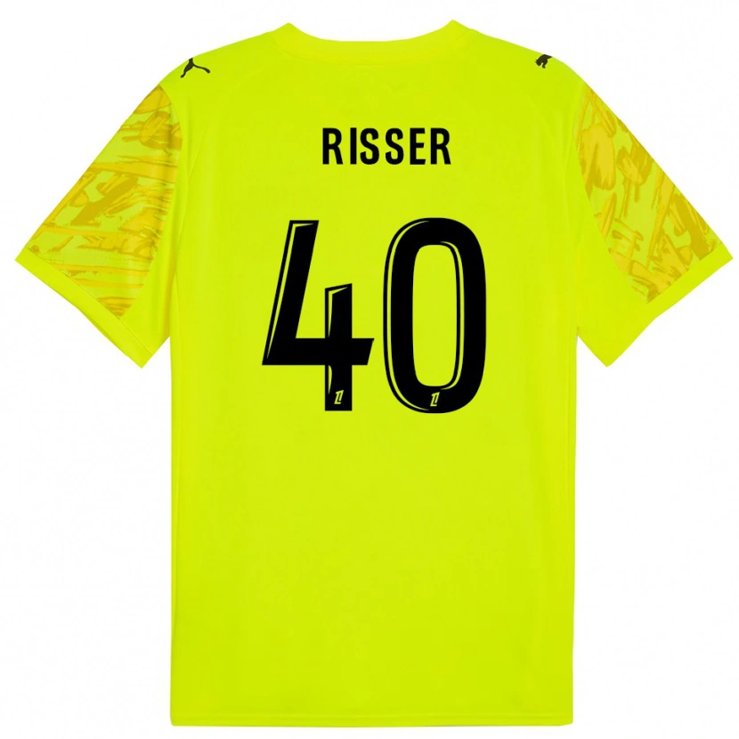 Danxen Women Robin Risser #40 Fluorescent Green Black Goalkeeper Jersey 2025/26 T-Shirt