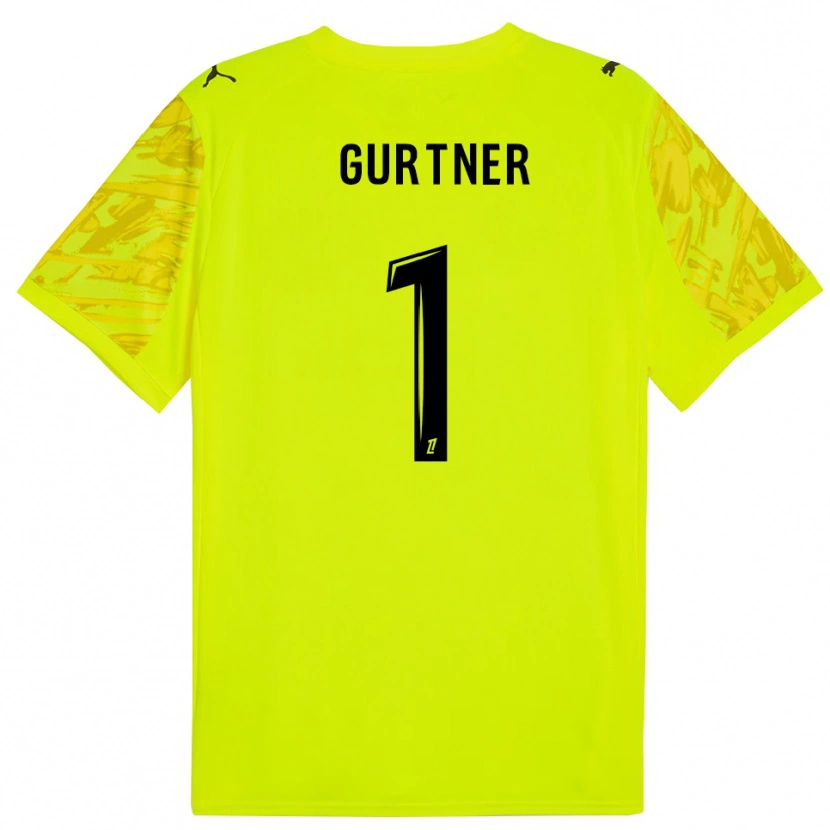 Danxen Women Régis Gurtner #1 Fluorescent Green Black Goalkeeper Jersey 2025/26 T-Shirt