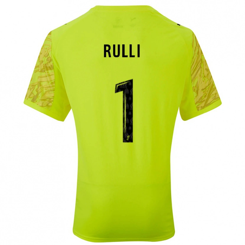 Danxen Women Gerónimo Rulli #1 Fluorescent Green Black Goalkeeper Jersey 2025/26 T-Shirt