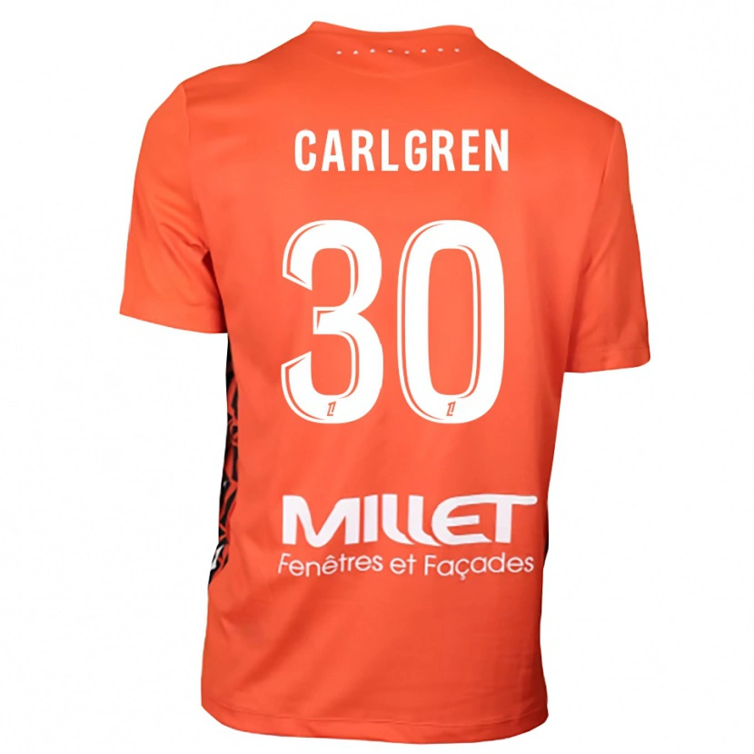 Danxen Women Patrik Carlgren #30 Orange White Goalkeeper Jersey 2025/26 T-Shirt