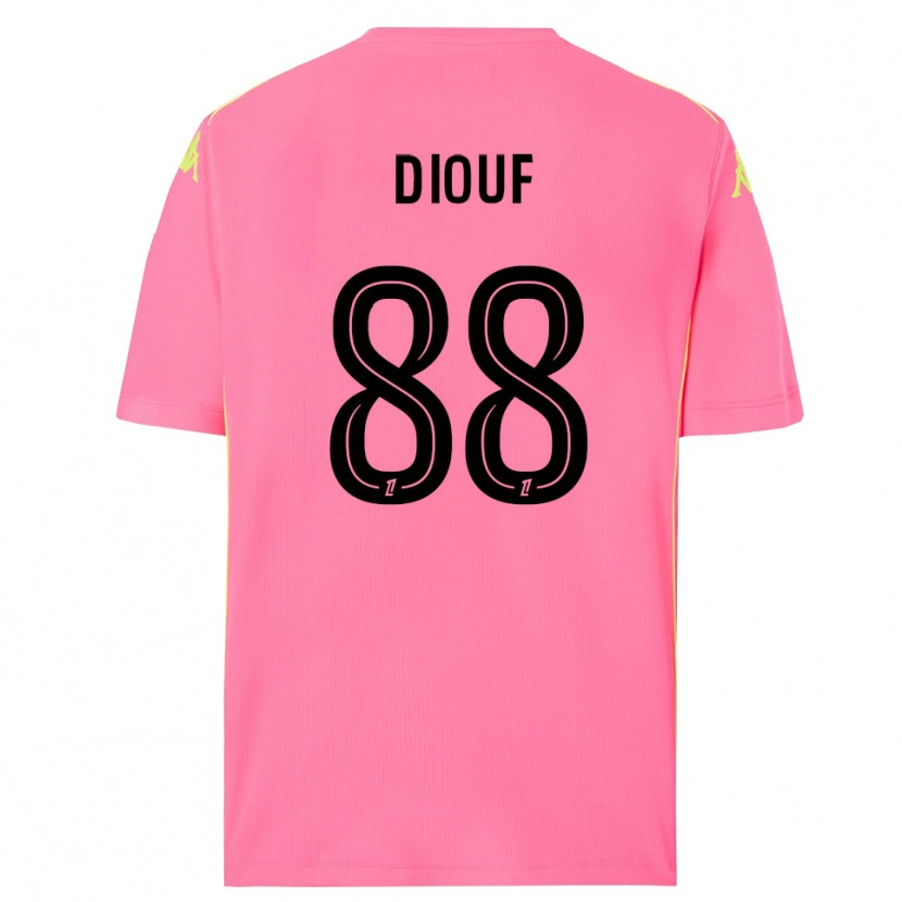 Danxen Women Yehvann Diouf #88 Hot Pink Black Goalkeeper Jersey 2025/26 T-Shirt