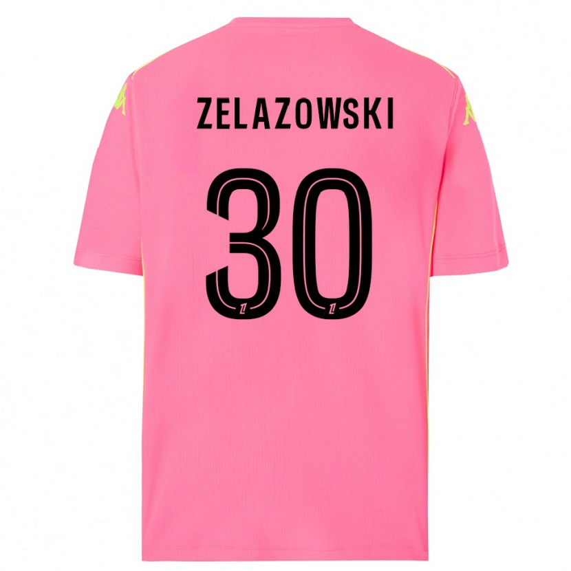 Danxen Women Bartosz Zelazowski #30 Hot Pink Black Goalkeeper Jersey 2025/26 T-Shirt