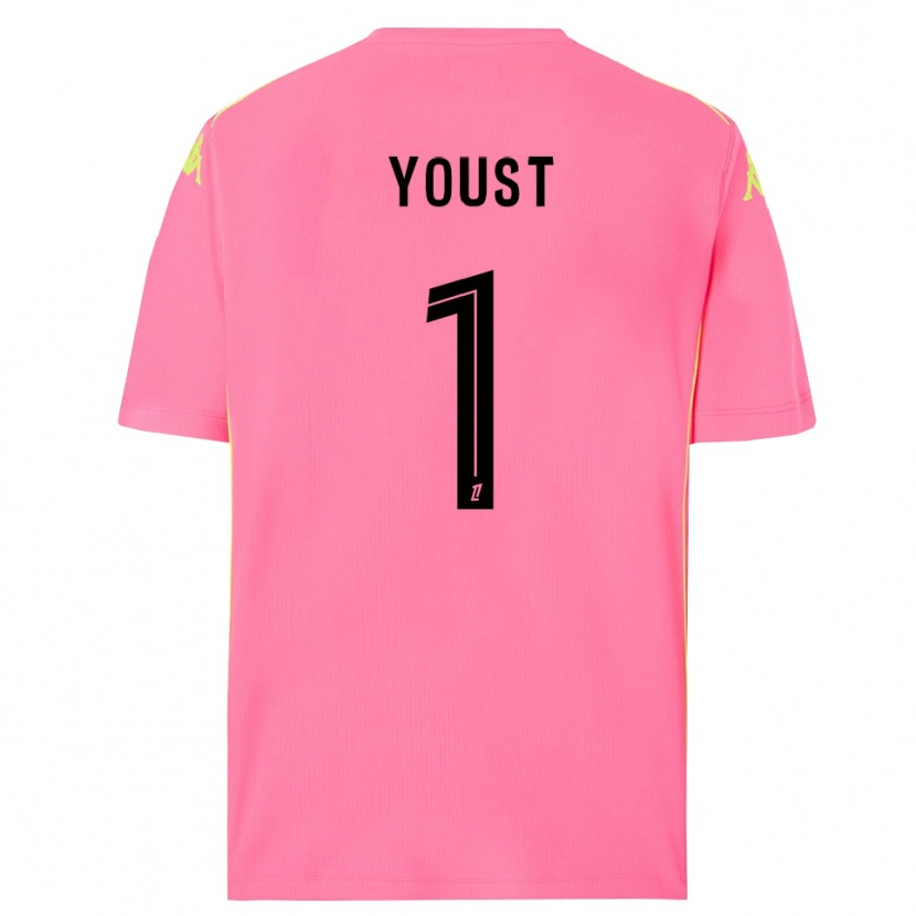 Danxen Women Matys Youst #1 Hot Pink Black Goalkeeper Jersey 2025/26 T-Shirt