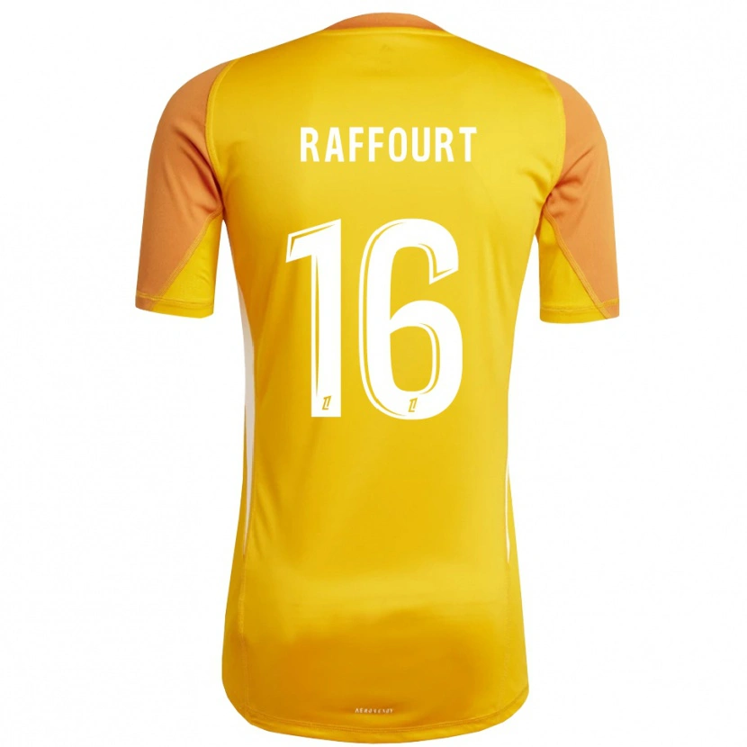 Danxen Women Timéo Raffourt #16 Orange White Goalkeeper Jersey 2025/26 T-Shirt